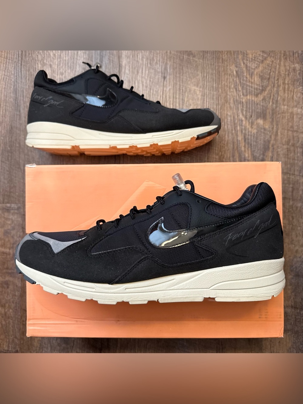 Fear Of God x Nike Air Skylon 2 II Black Sail Fossil Men’s Size 14 Sneakers